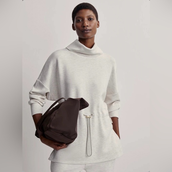▪️NWT Varley Freya Sweatshirt in Ivory Marl - Picture 1 of 12